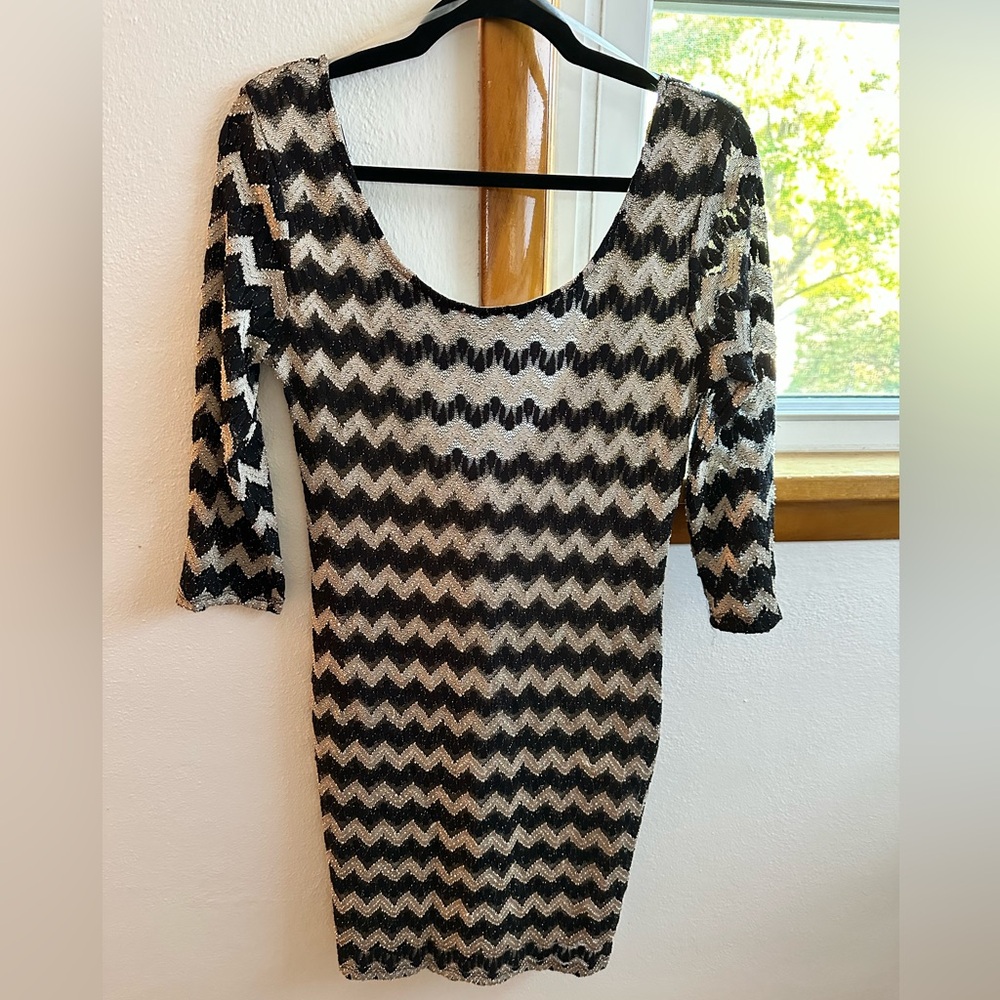 Romeo & Juliet Couture Chevron party dress
